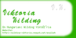 viktoria wilding business card